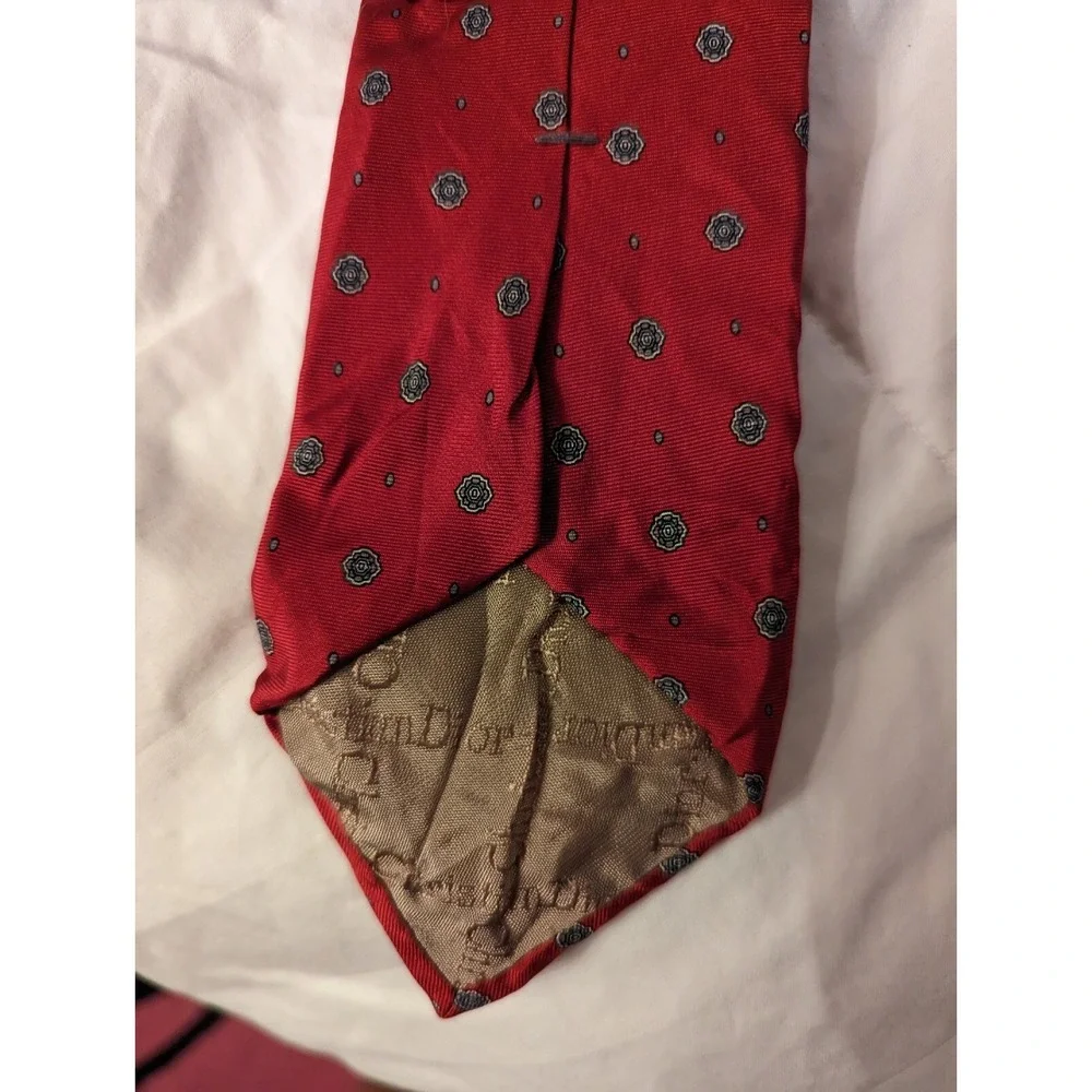 Christian Dior‎ made in USA fabric Italy mens SILK neck tie